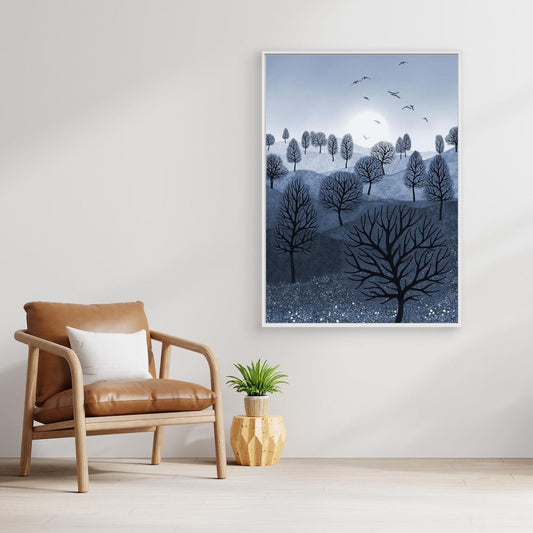 A SPLASH OF COLOUR 'Blue' by WalkinHISlight.art - Fine Art Canvases