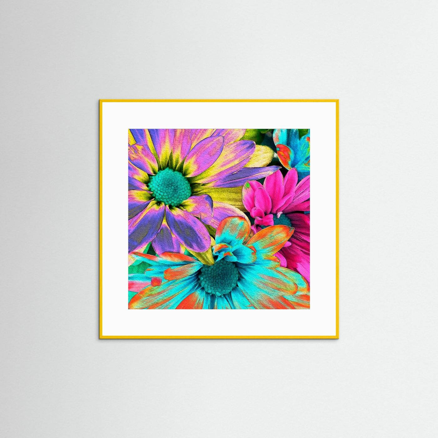 RAINBOW DAISIES 2 by WalkinHISlight.art - Fine Art Prints