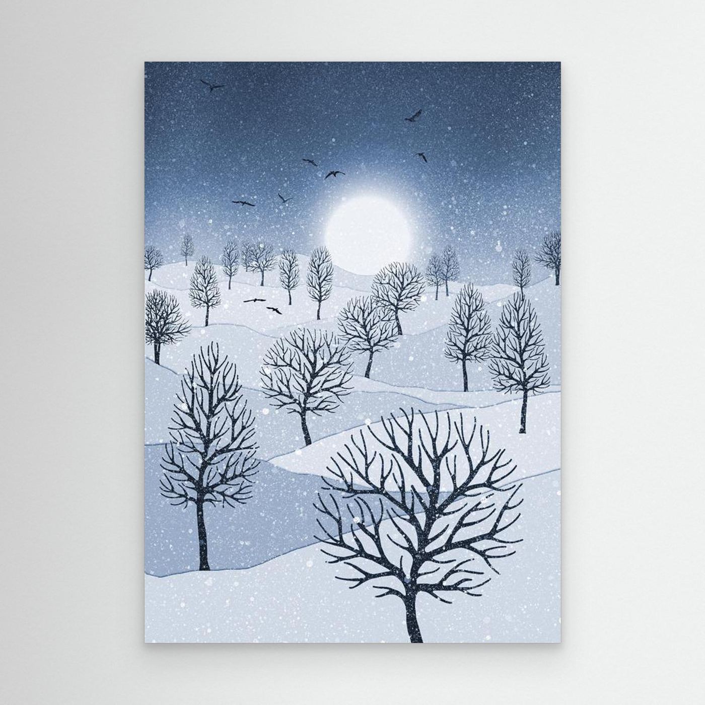 WINTER SUN 'Blue' by WalkinHISlight.art - Fine Art Canvases