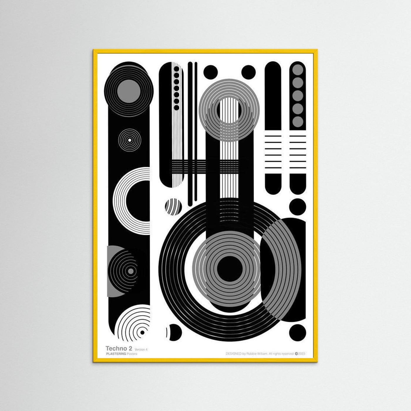 TECHNO 2 - V4 by WalkinHISlight.art - Fine Art Printed Posters