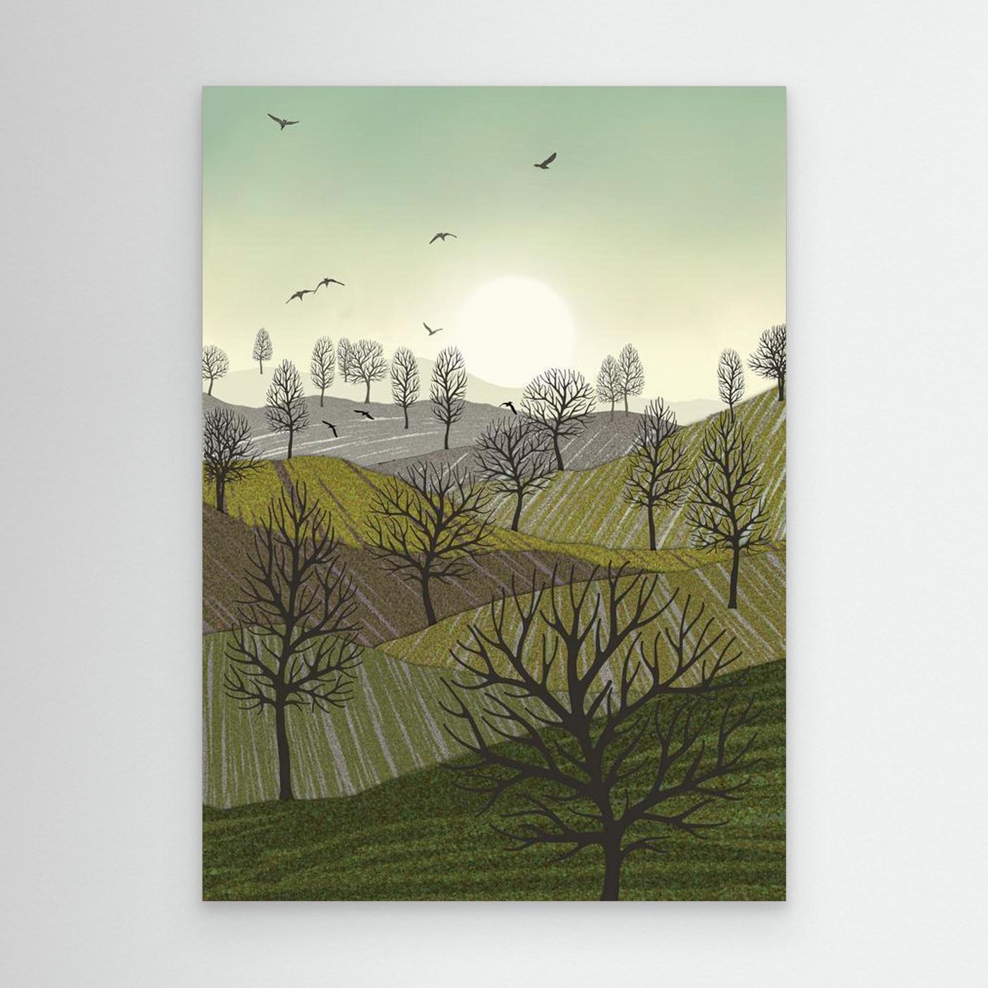OVER THE HILLS by WalkinHISlight.art - Fine Art Canvases