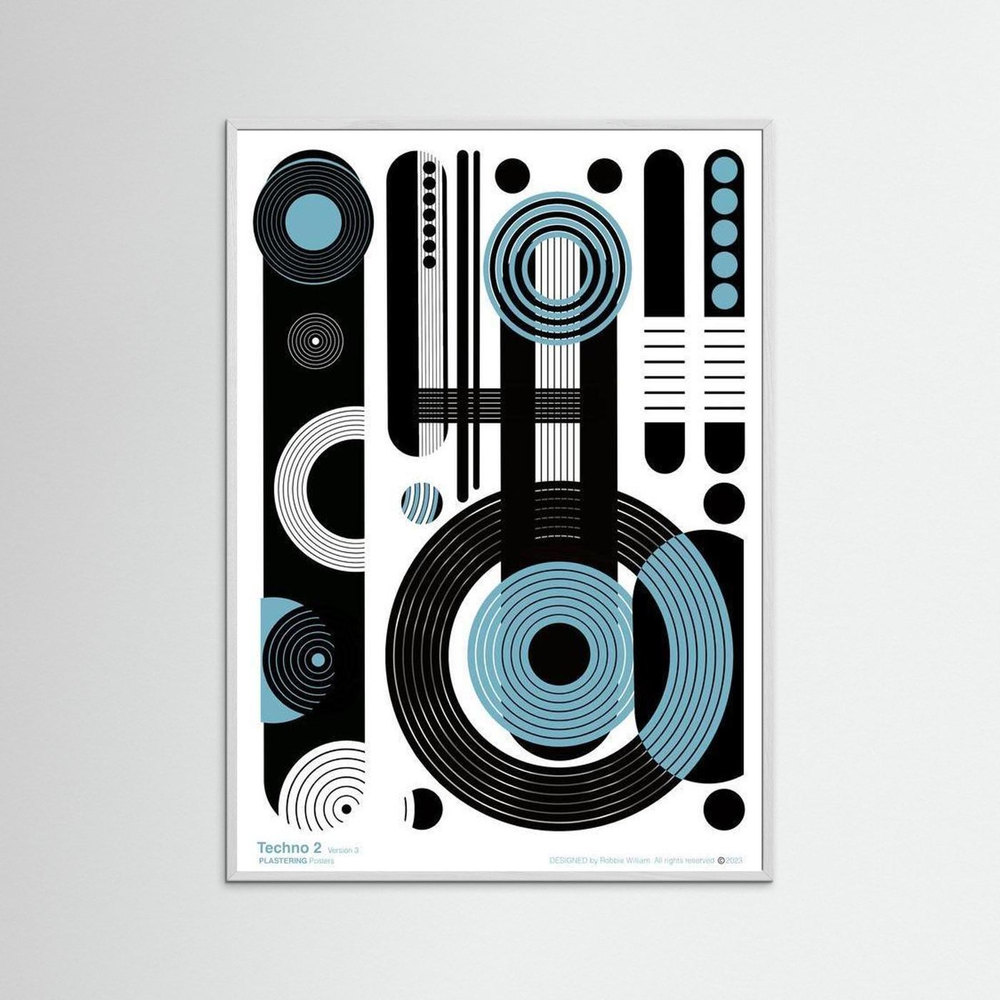 TECHNO 2 - V3 by WalkinHISlight.art - Fine Art Printed Posters
