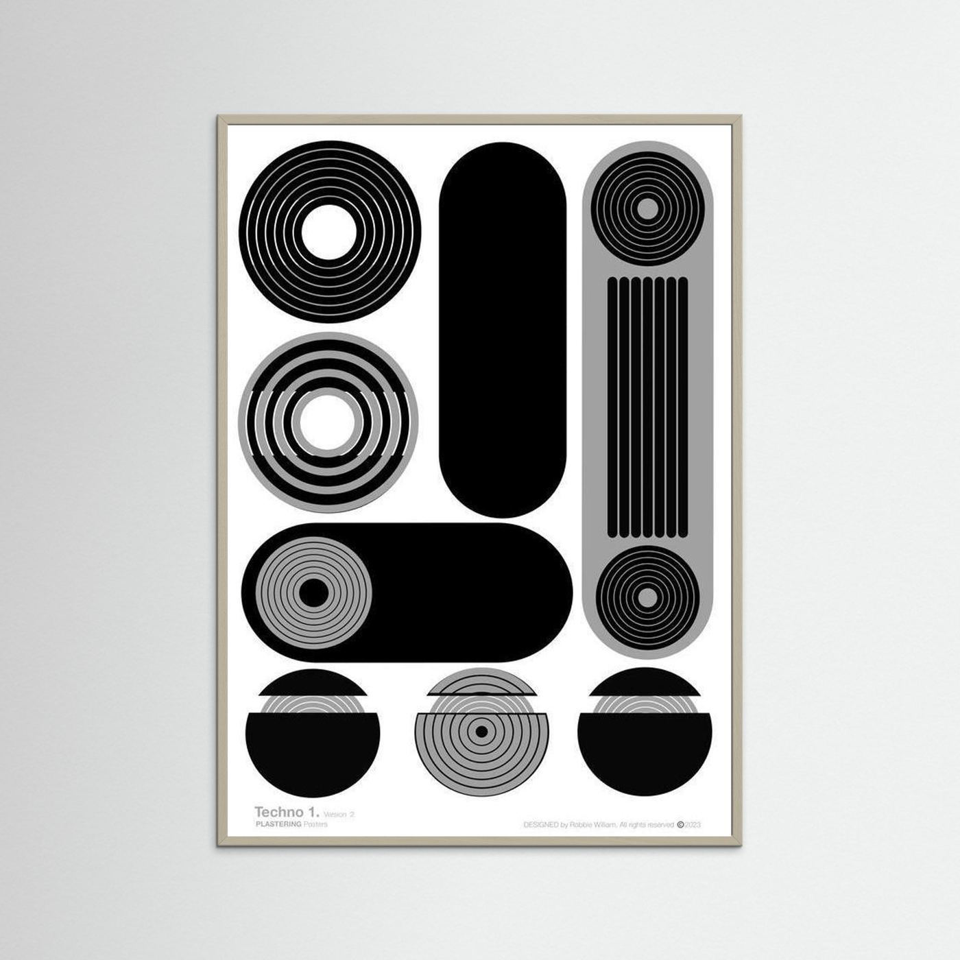 TECHNO 1 - V2 by WalkinHISlight.art - Fine Art Printed Posters