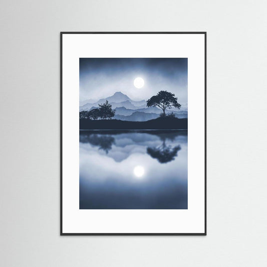 BLUE MOON by WalkinHISlight.art - Fine Art Prints