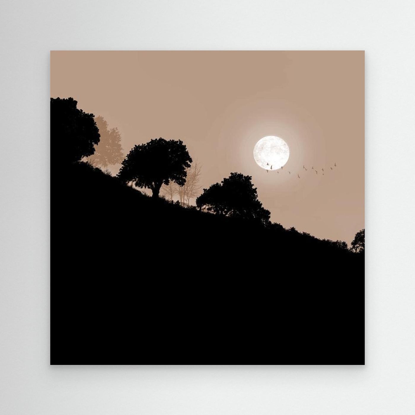 FAIR MOON RISING 'Sepia' by WalkinHISlight.art - Fine Art Canvases