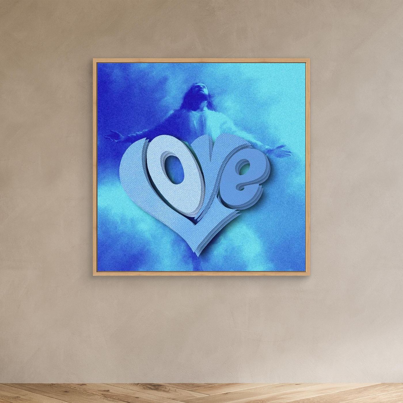 DIVINE LOVE 'Blue'  by WalkinHISlight.art - Fine Art Canvases