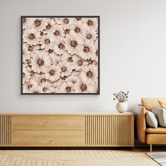 CROWDED DAISIES  by WalkinHISlight.art - Fine Art Canvases