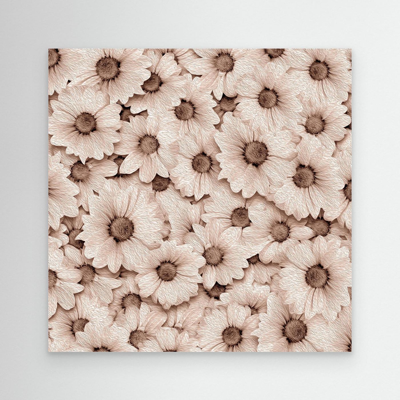 CROWDED DAISIES  by WalkinHISlight.art - Fine Art Canvases