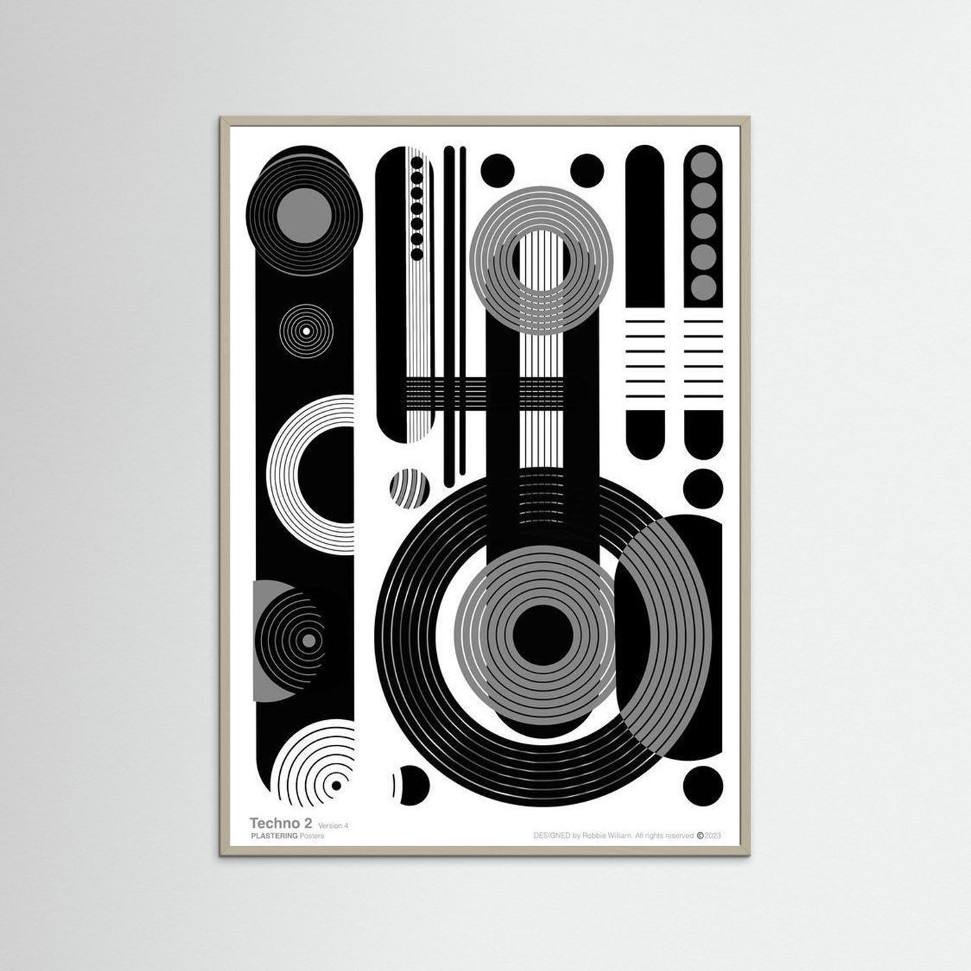 TECHNO 2 - V4 by WalkinHISlight.art - Fine Art Printed Posters
