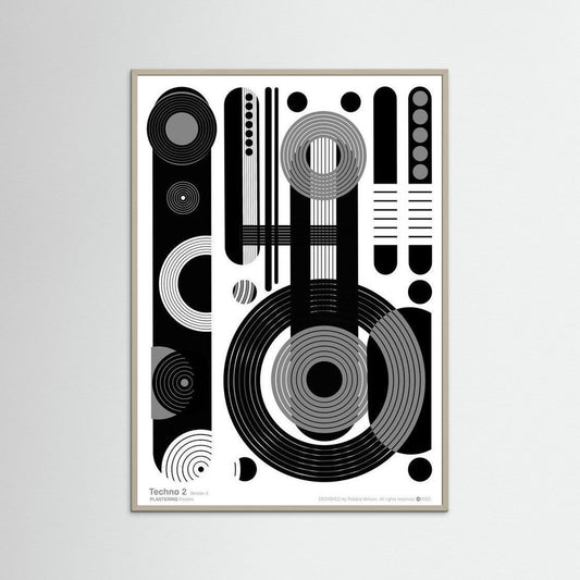 TECHNO 2 - V4 by WalkinHISlight.art - Fine Art Printed Posters