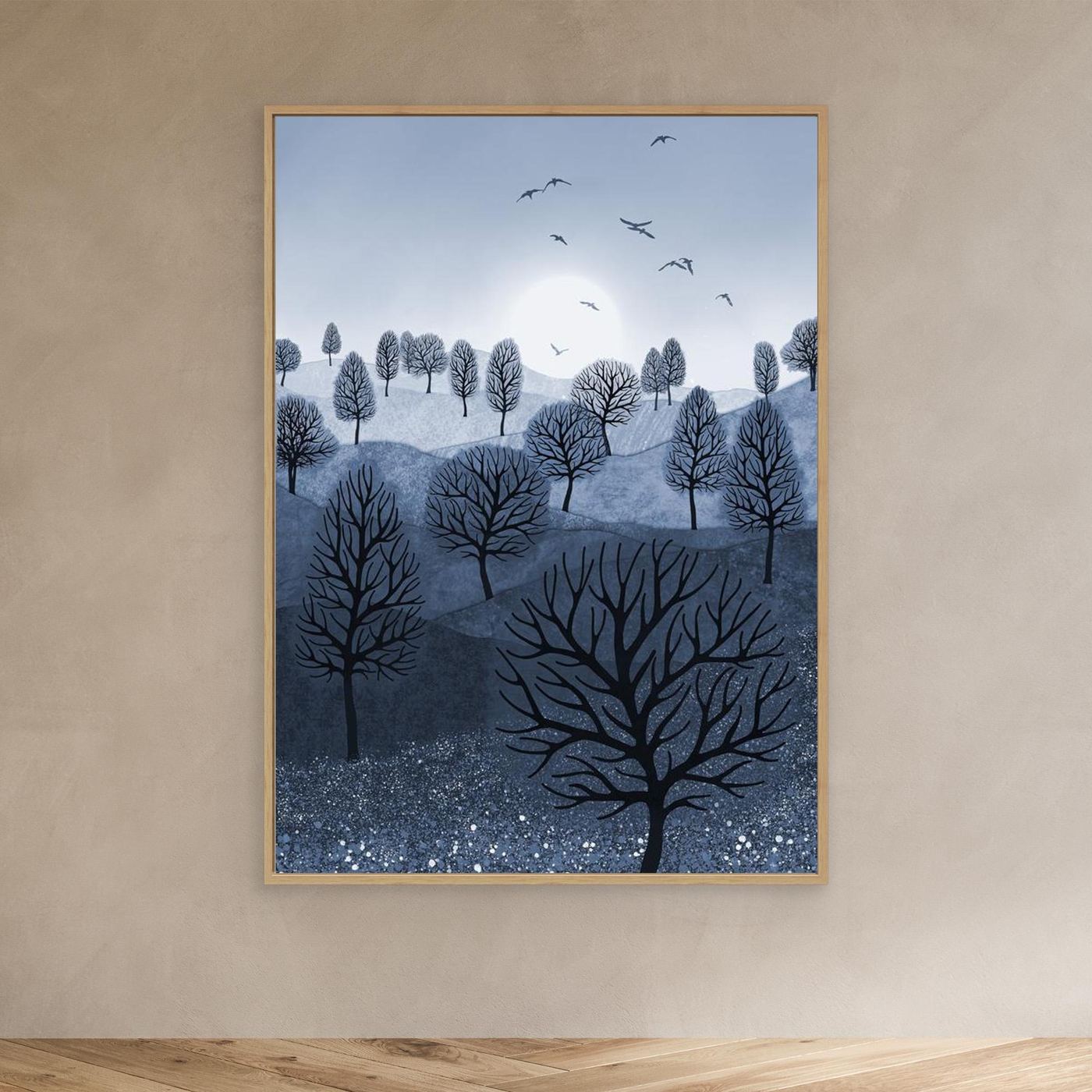 A SPLASH OF COLOUR 'Blue'  by WalkinHISlight.art - Fine Art Canvases