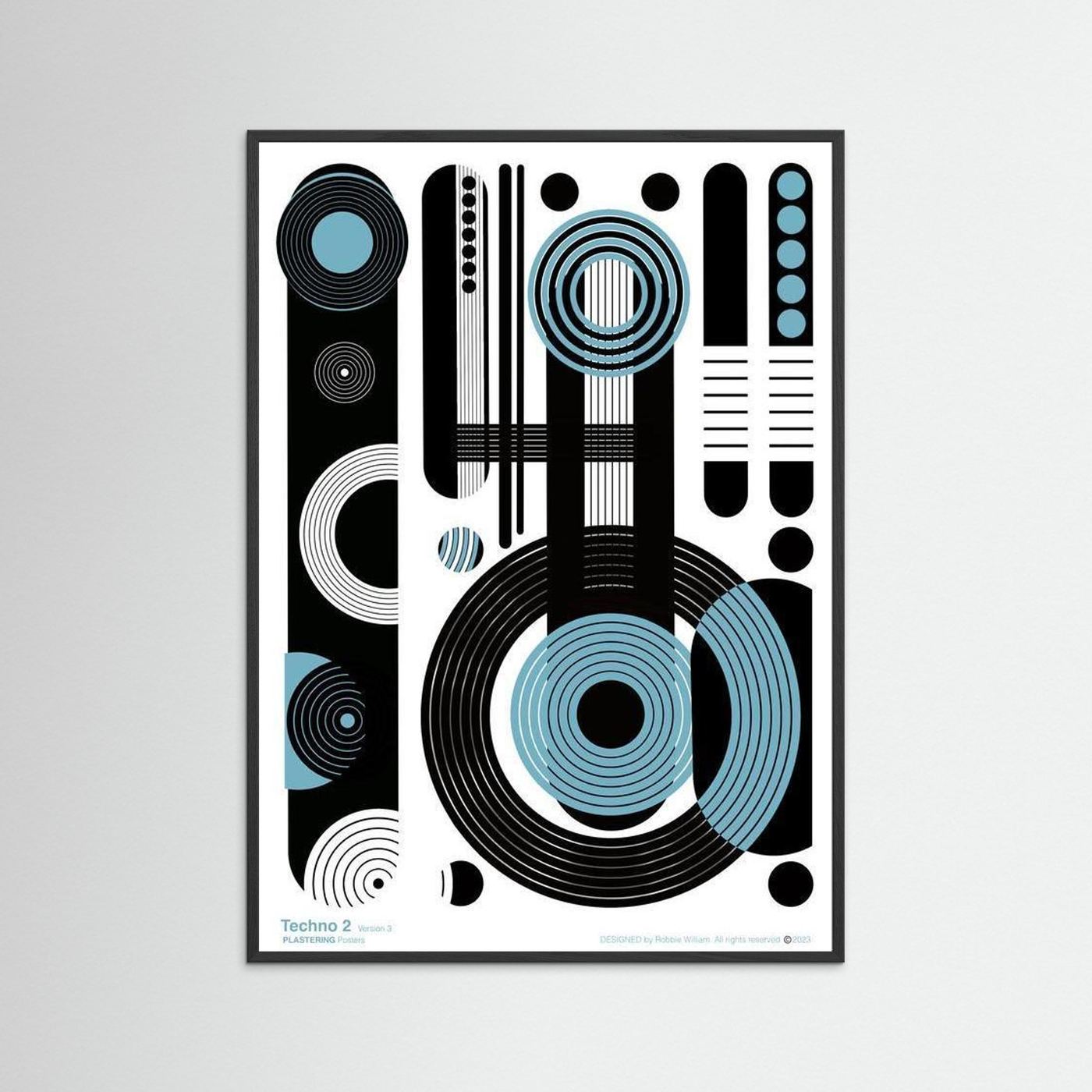 TECHNO 2 - V3 by WalkinHISlight.art - Fine Art Printed Posters