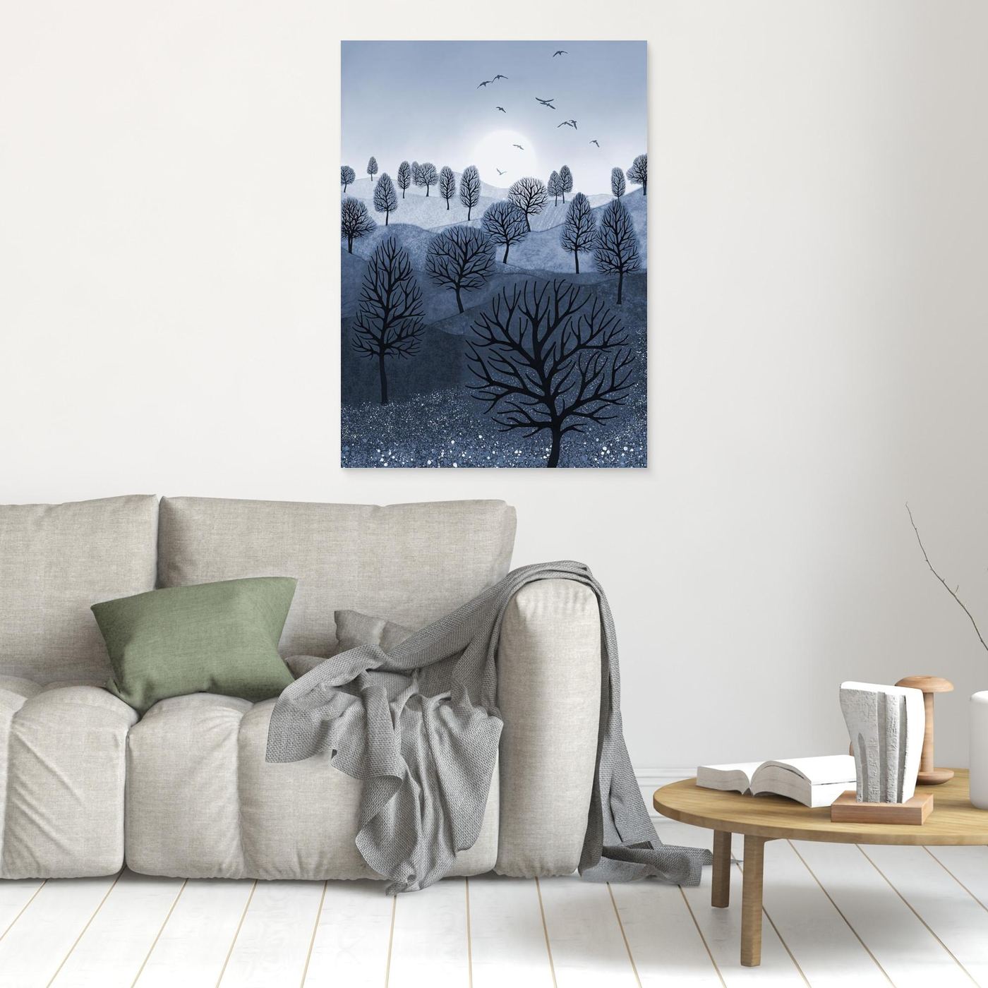 A SPLASH OF COLOUR 'Blue'  by WalkinHISlight.art - Fine Art Canvases