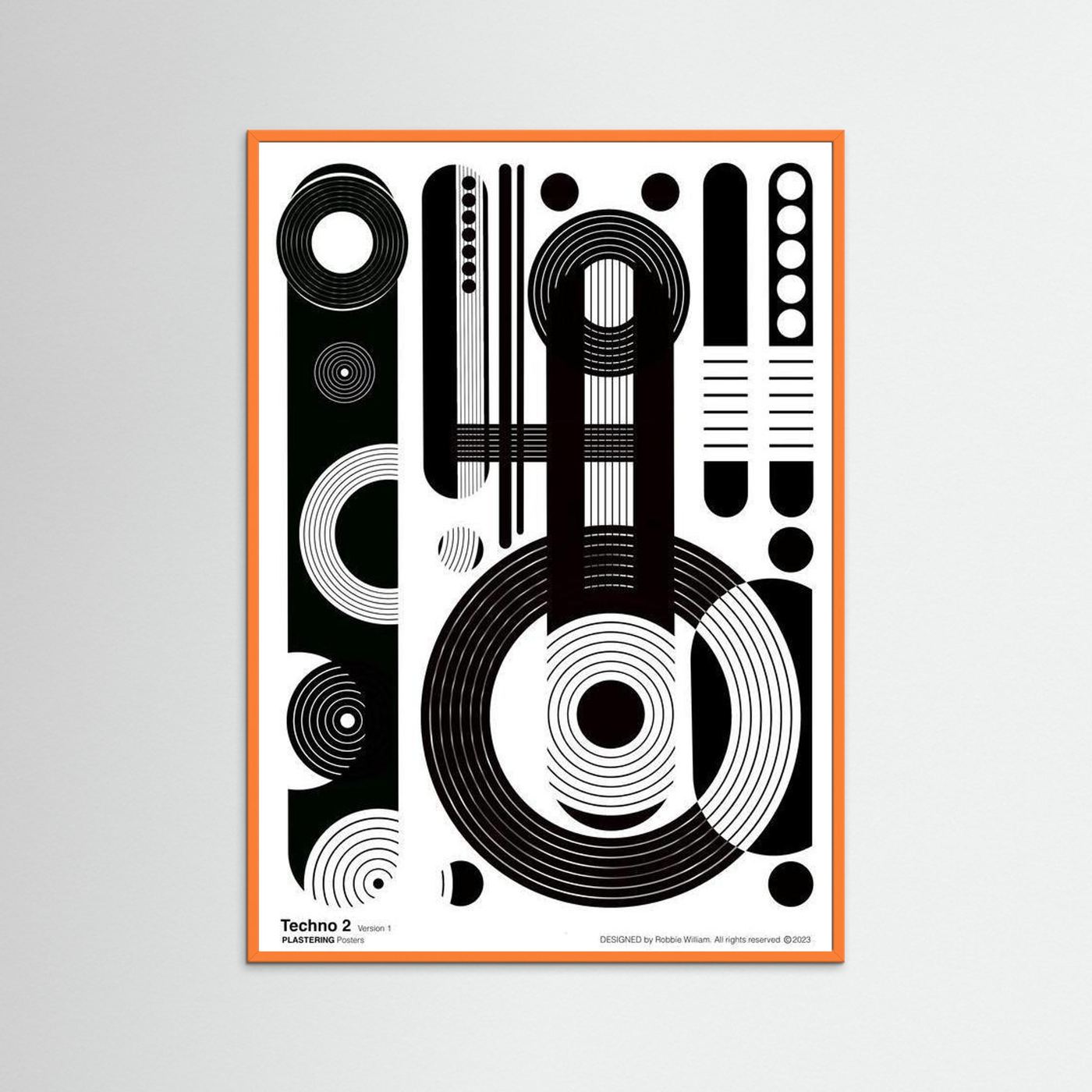 TECHNO 2 - V1 by WalkinHISlight.art - Fine Art Printed Posters 