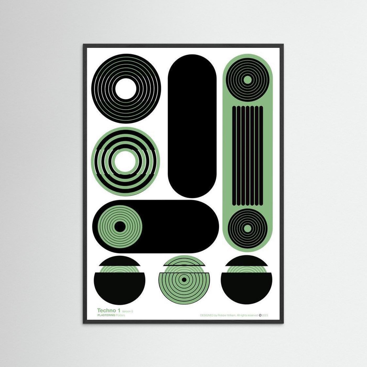 TECHNO 1 - V5 by WalkinHISlight.art - Fine Art Printed Posters