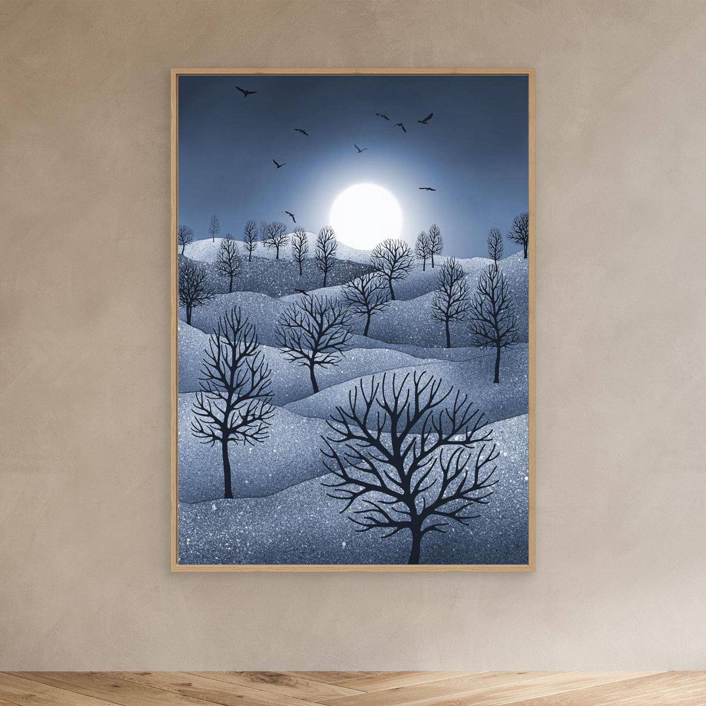 WINTER SPARKLE 'Blue'  by WalkinHISlight.art - Fine Art Canvases