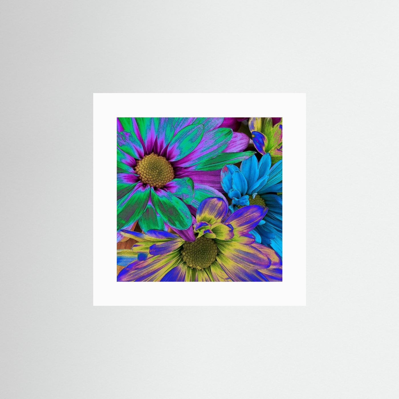 RAINBOW DAISIES 1 by WalkinHISlight.art - Fine Art Prints