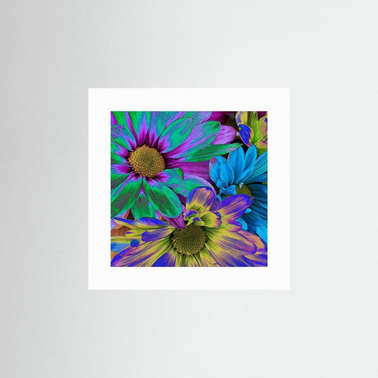 RAINBOW DAISIES 1 by WalkinHISlight.art - Fine Art Prints