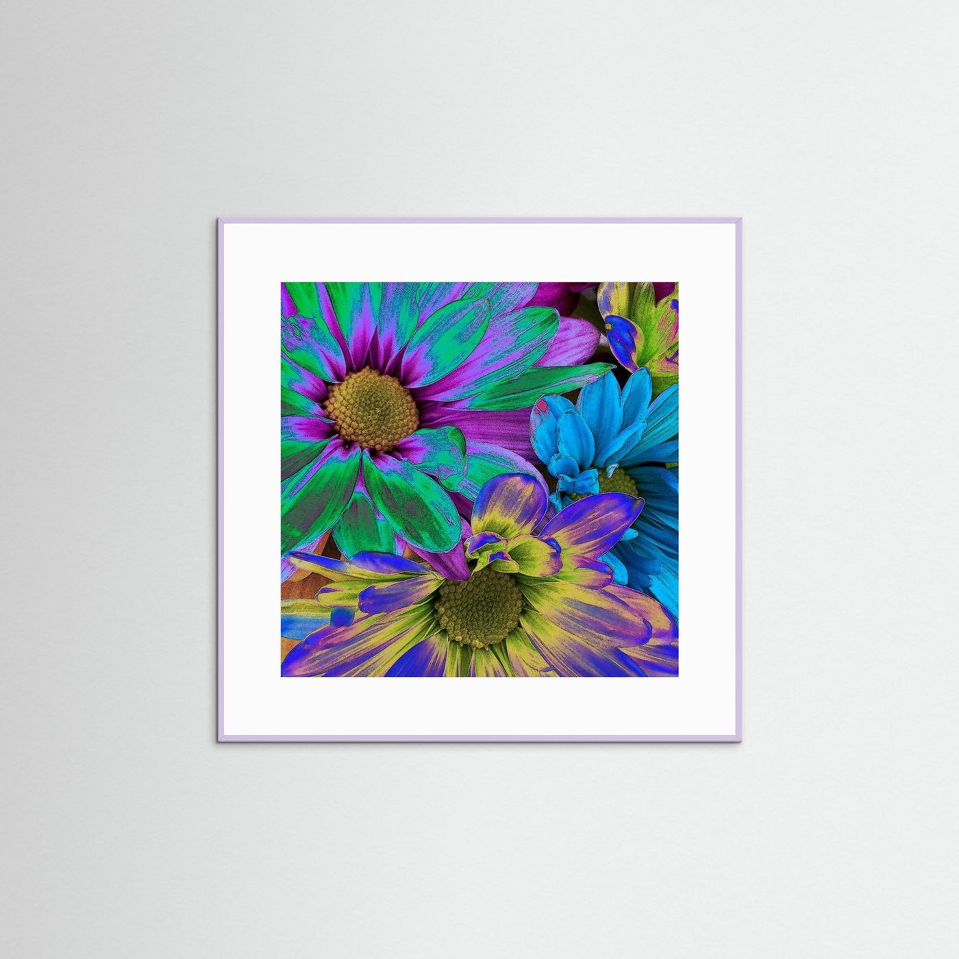 RAINBOW DAISIES 1 by WalkinHISlight.art - Fine Art Prints