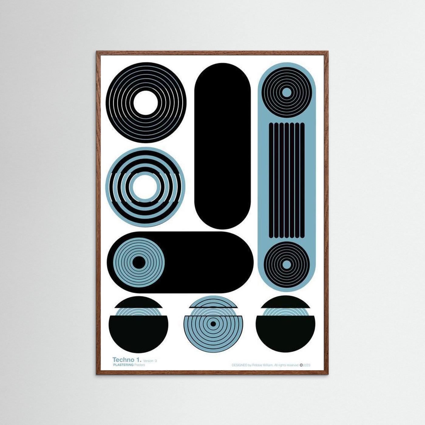 TECHNO 1 - V3 by WalkinHISlight.art - Fine Printed Posters