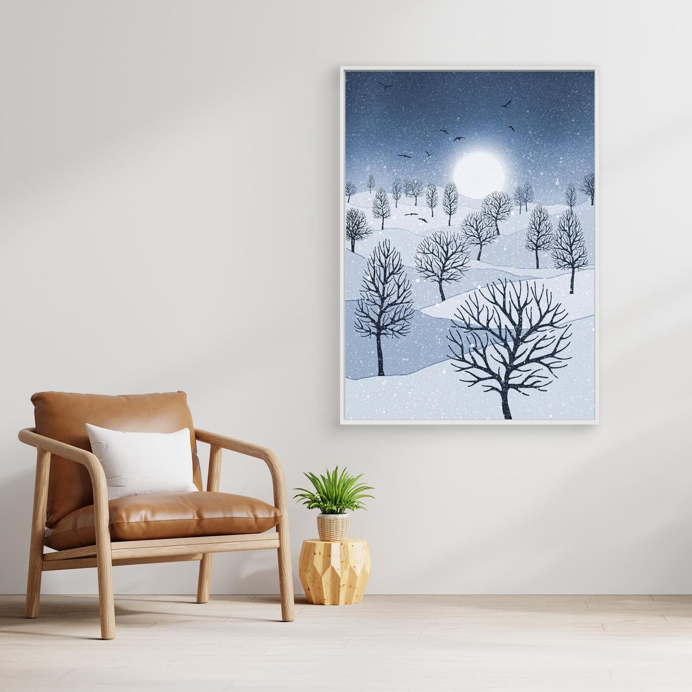WINTER SUN 'Blue' by WalkinHISlight.art - Fine Art Canvases