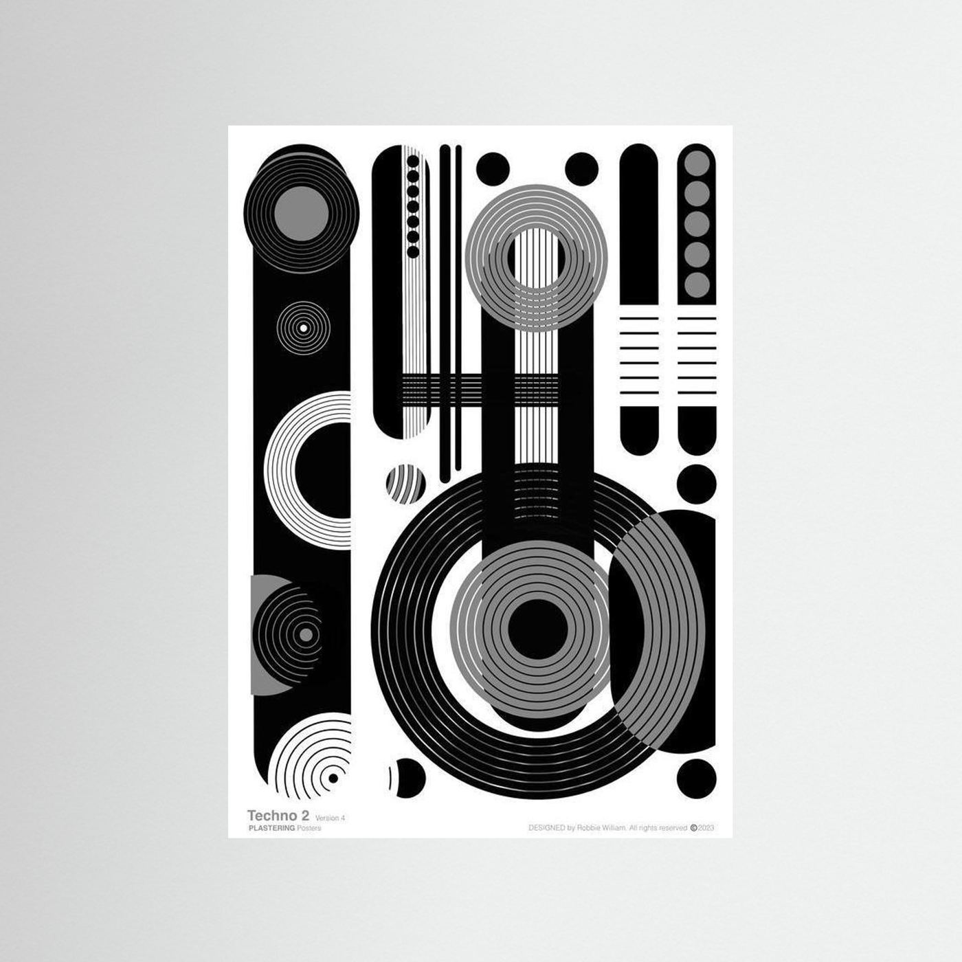TECHNO 2 - V4 by WalkinHISlight.art - Fine Art Printed Posters