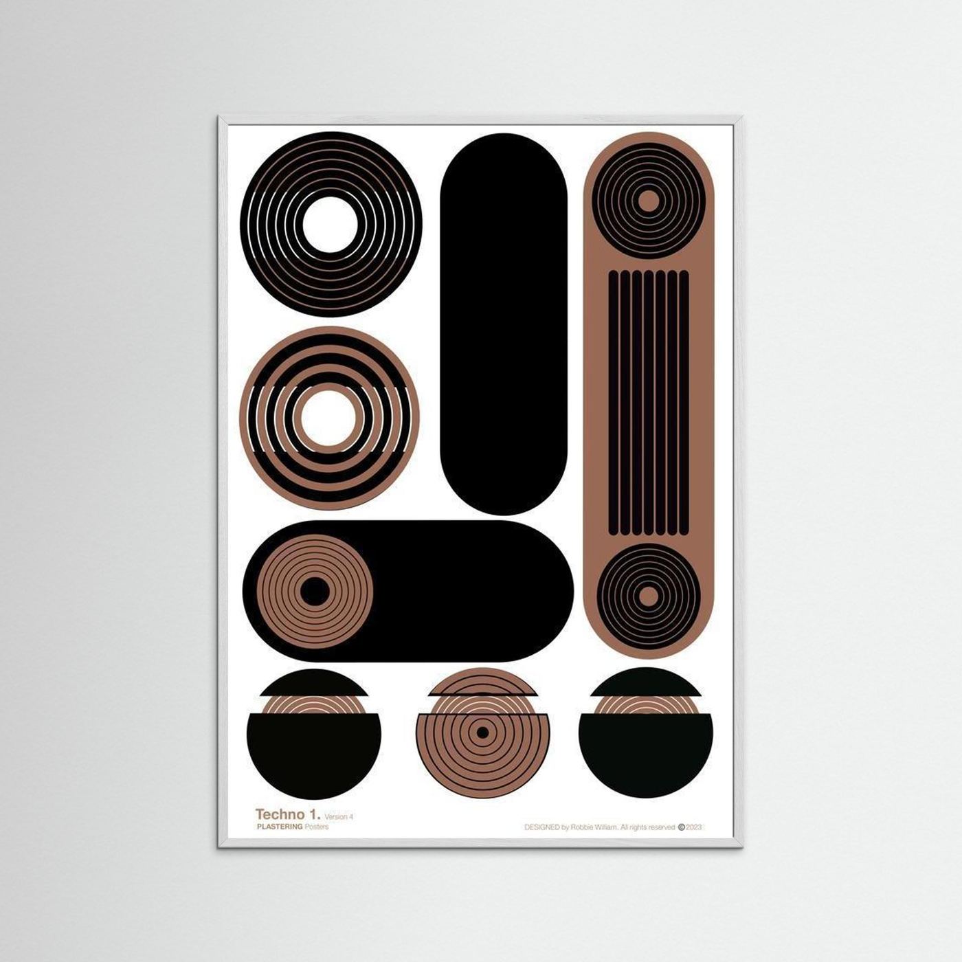 TECHNO 1 - V4 by WalkinHISlight.art - Fine Art Printed Posters