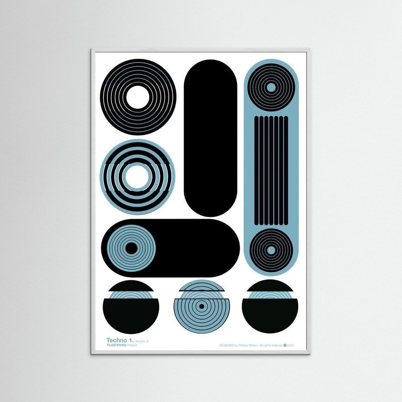 TECHNO 1 - V3 by WalkinHISlight.art - Fine Printed Posters