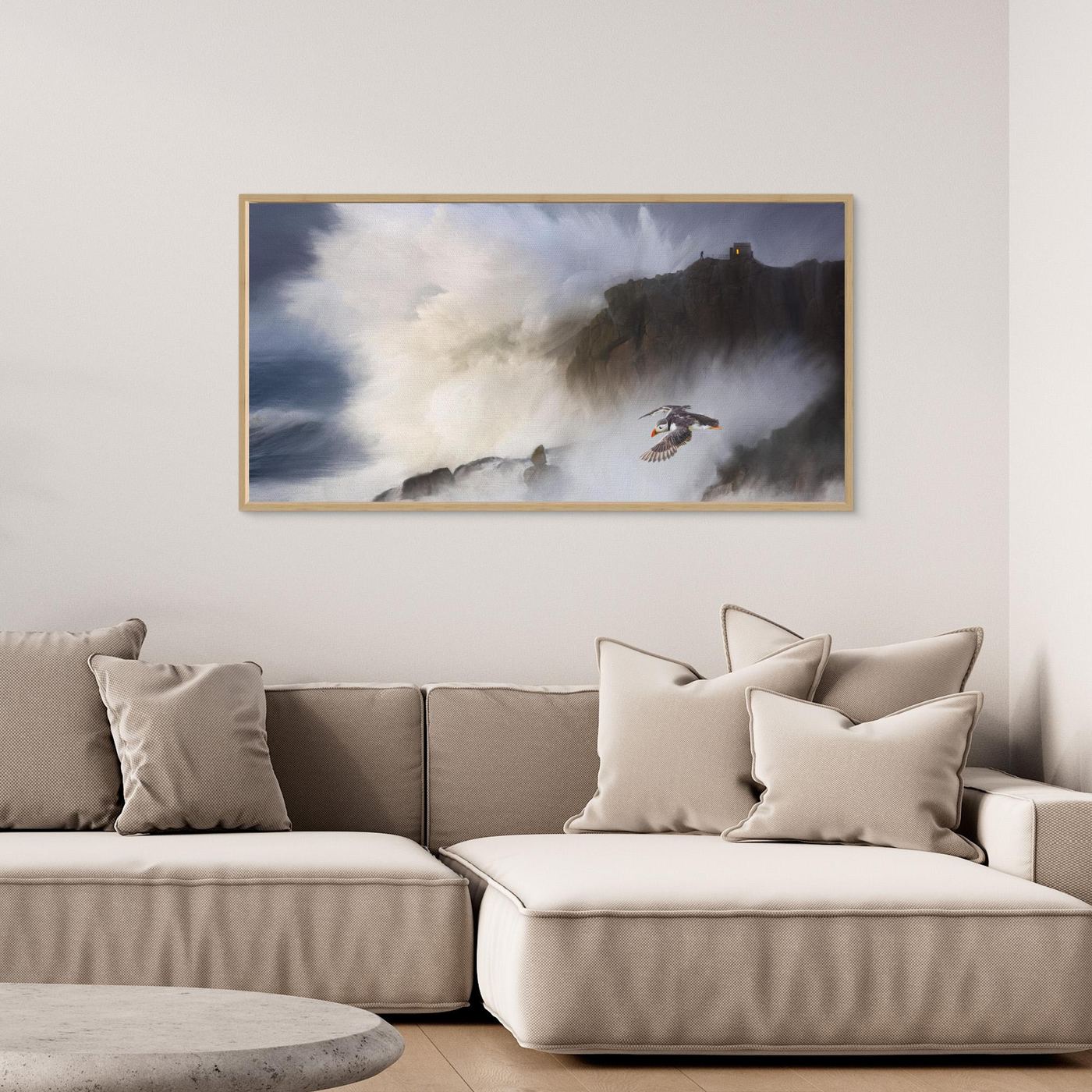 ROUGH SEAS  Walk In HIS Light | Fine Art Canvases