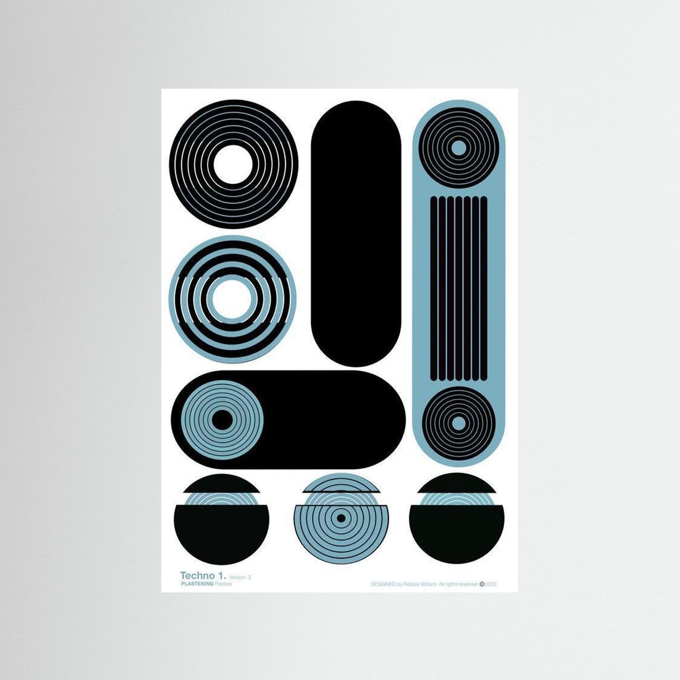 TECHNO 1 - V3 by WalkinHISlight.art - Fine Printed Posters