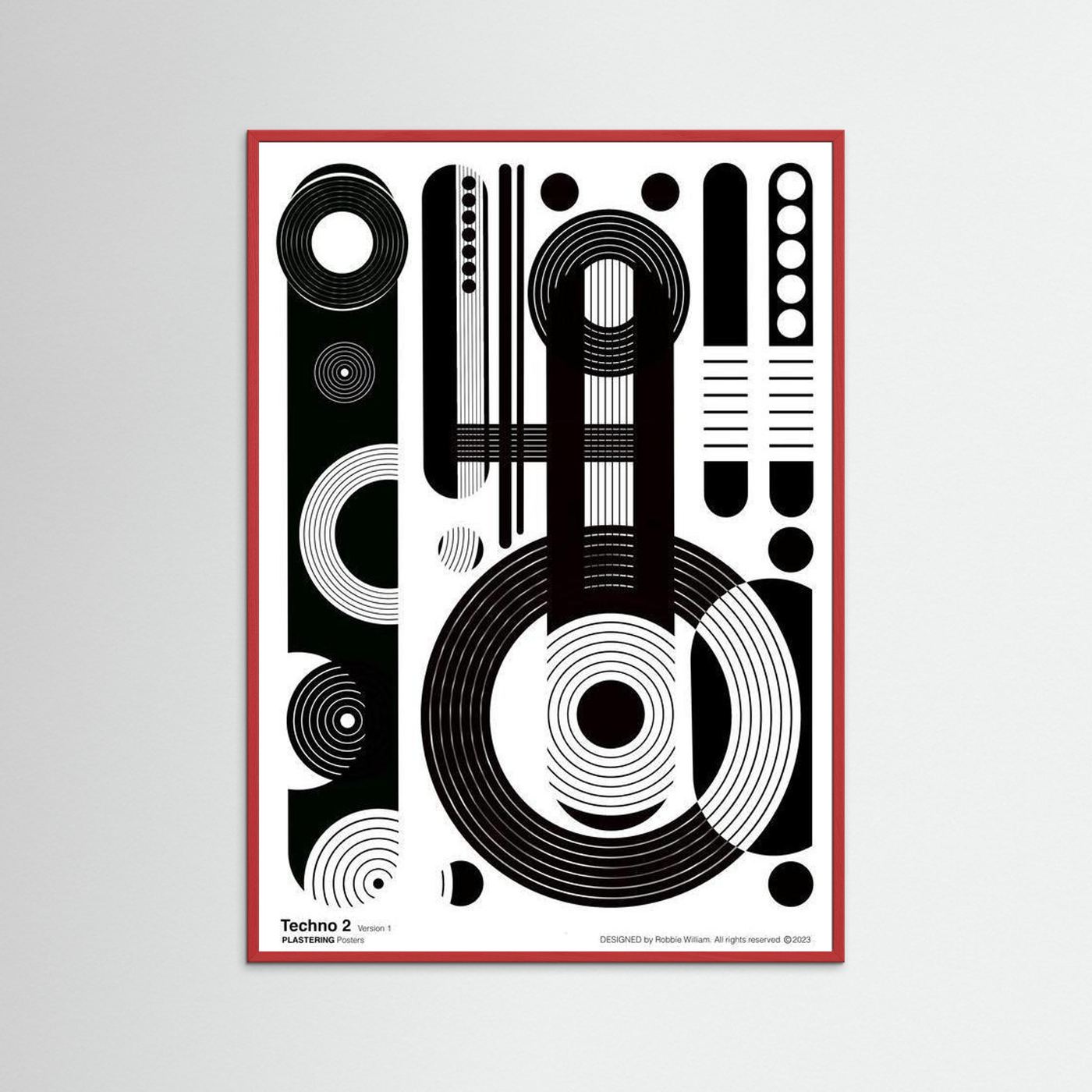 TECHNO 2 - V1 by WalkinHISlight.art - Fine Art Printed Posters 
