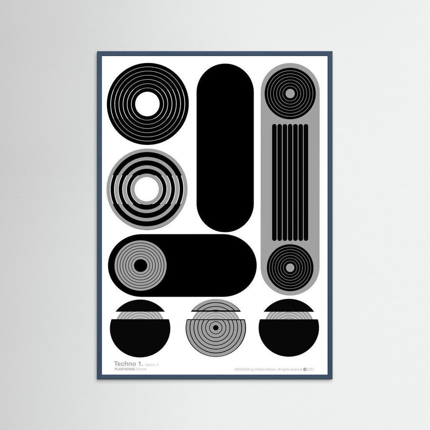 TECHNO 1 - V2 by WalkinHISlight.art - Fine Art Printed Posters