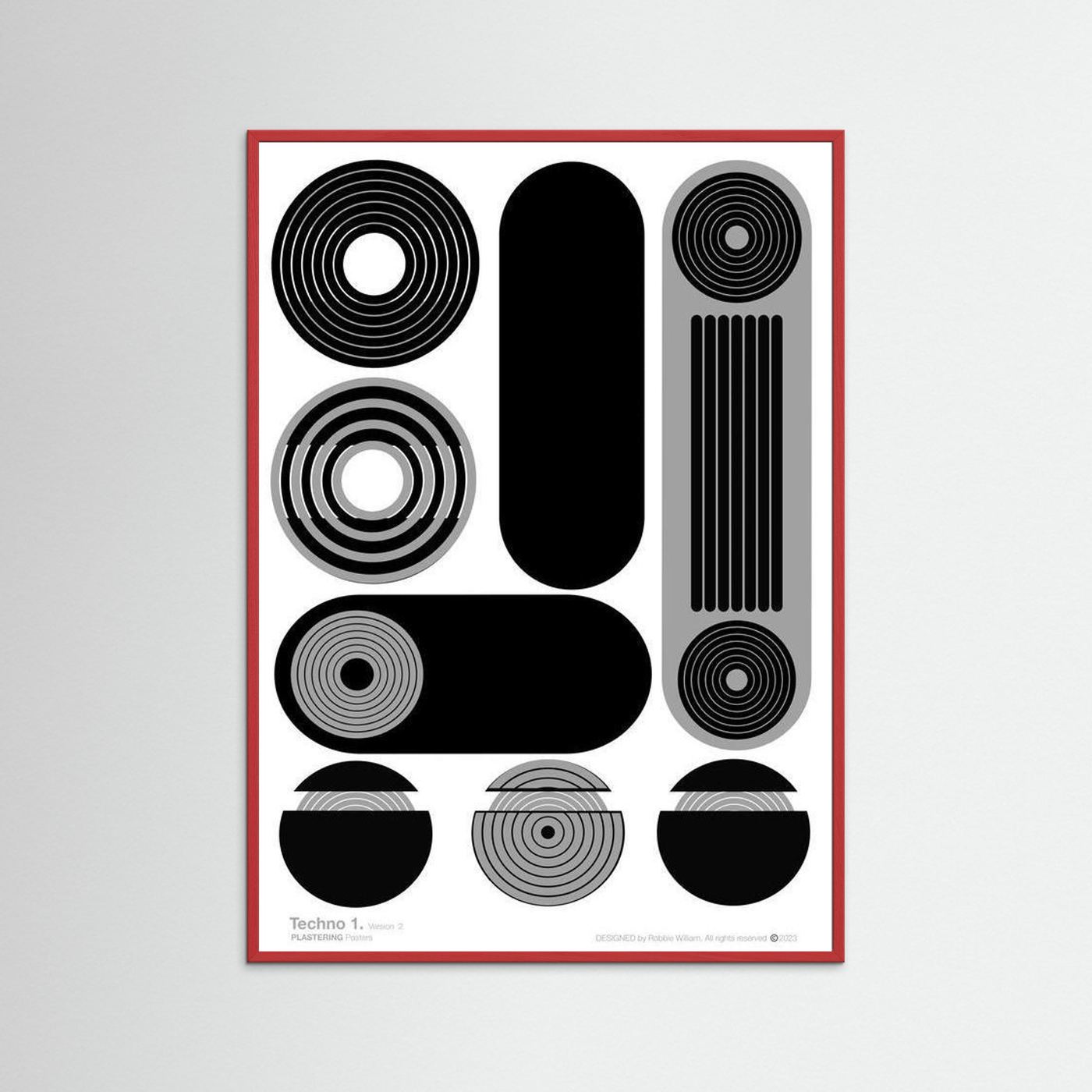 TECHNO 1 - V2 by WalkinHISlight.art - Fine Art Printed Posters