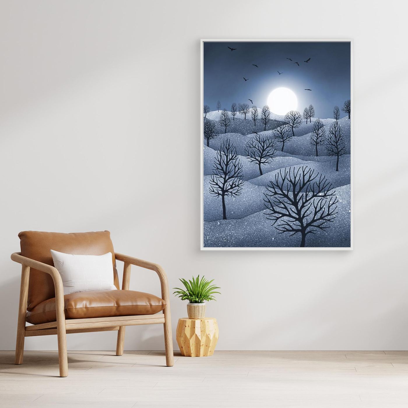 WINTER SPARKLE 'Blue'  by WalkinHISlight.art - Fine Art Canvases
