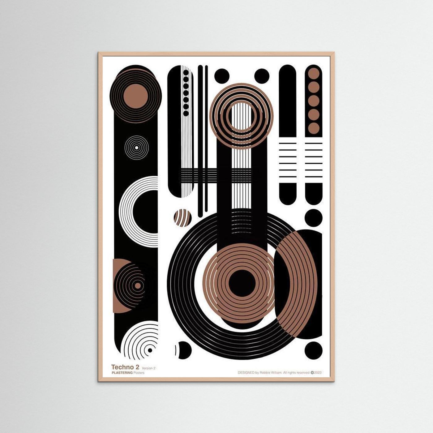TECHNO 2 - V2 by WalkinHISlight.art - Fine Art Printed Posters