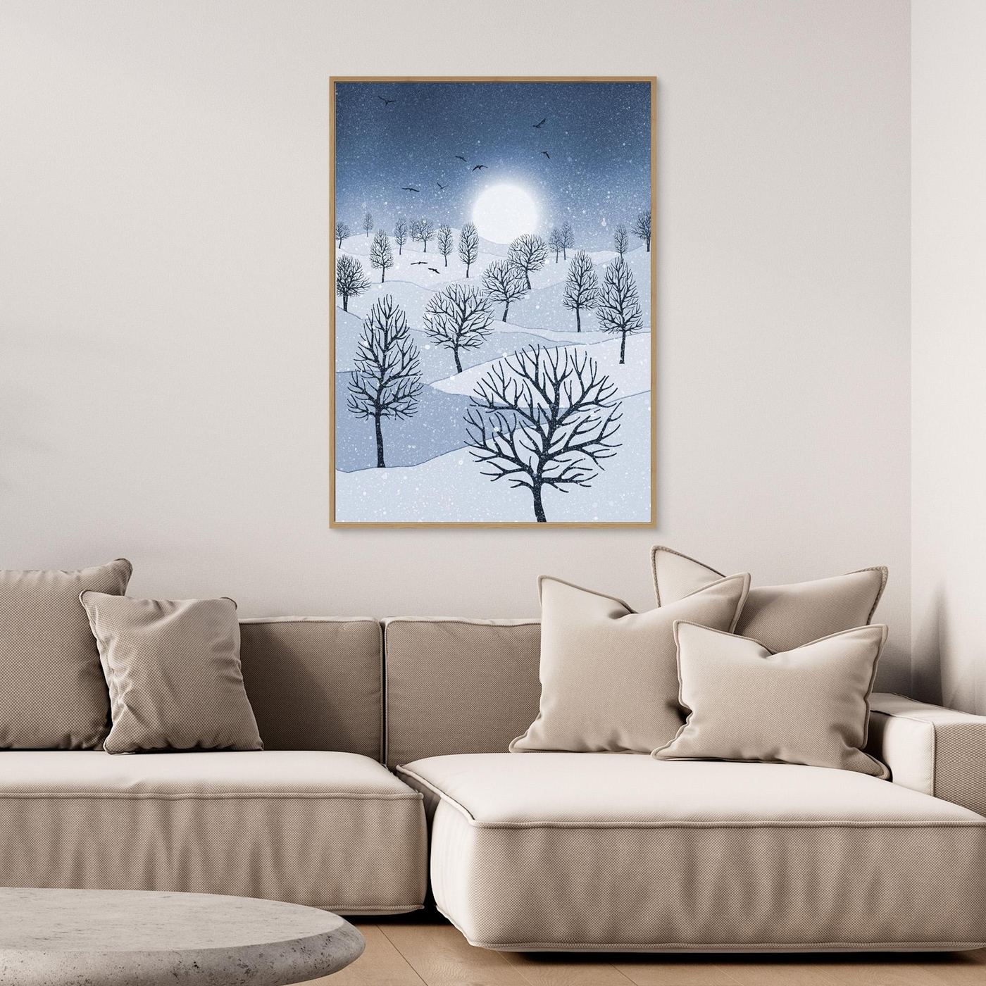 WINTER SUN 'Blue' by WalkinHISlight.art - Fine Art Canvases
