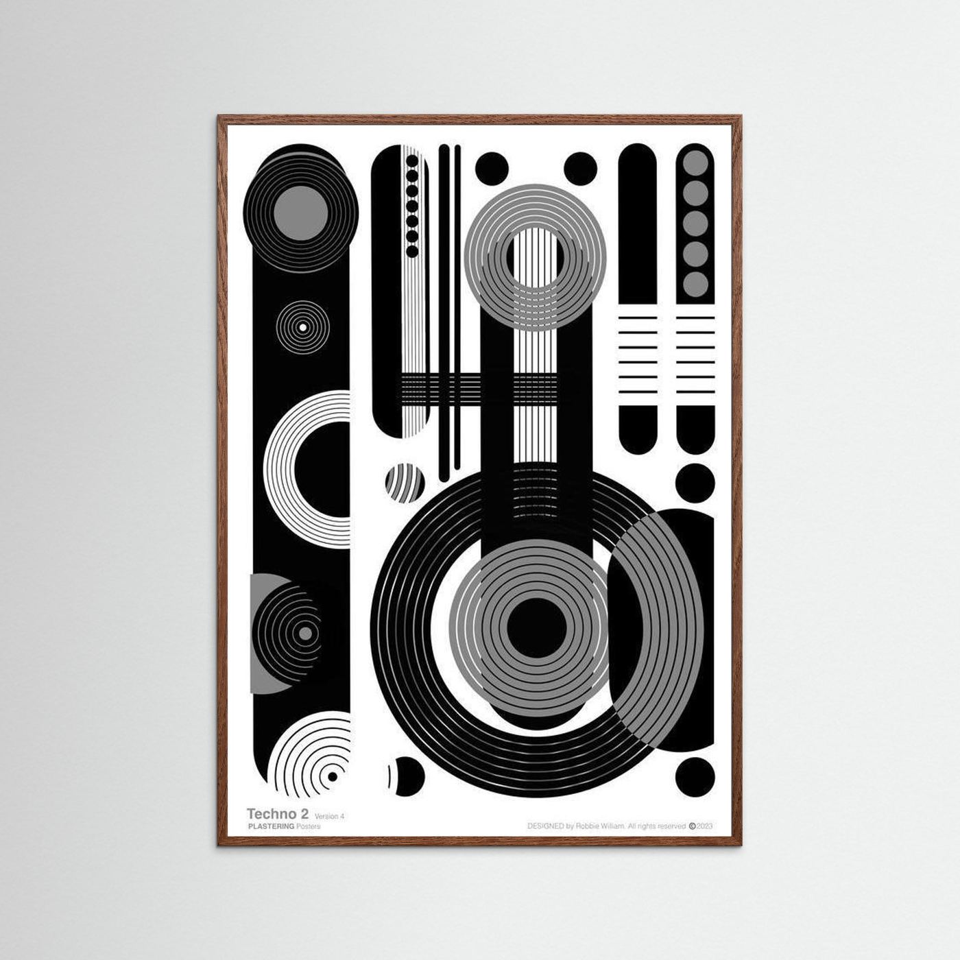 TECHNO 2 - V4 by WalkinHISlight.art - Fine Art Printed Posters
