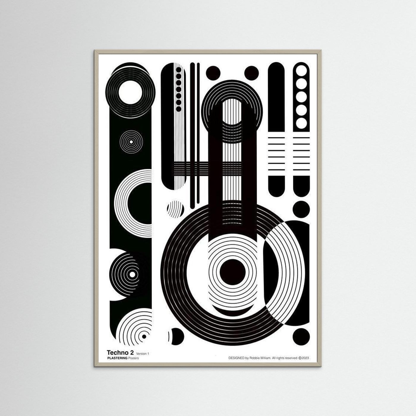 TECHNO 2 - V1 by WalkinHISlight.art - Fine Art Printed Posters 