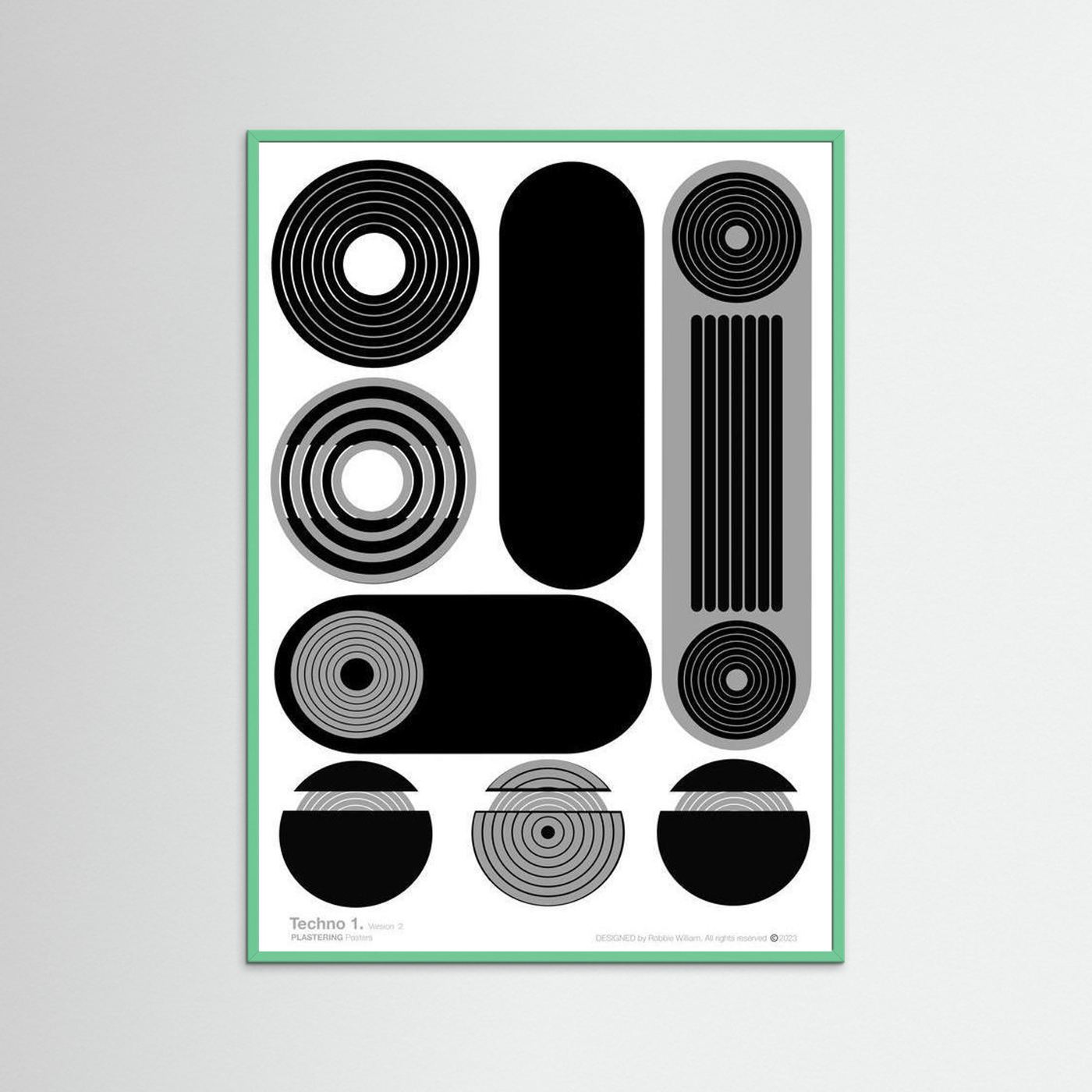 TECHNO 1 - V2 by WalkinHISlight.art - Fine Art Printed Posters