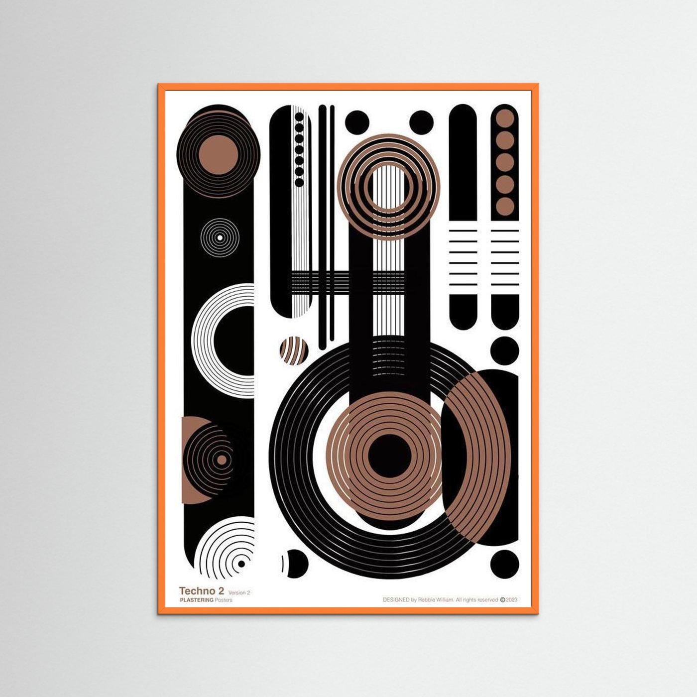TECHNO 2 - V2 by WalkinHISlight.art - Fine Art Printed Posters