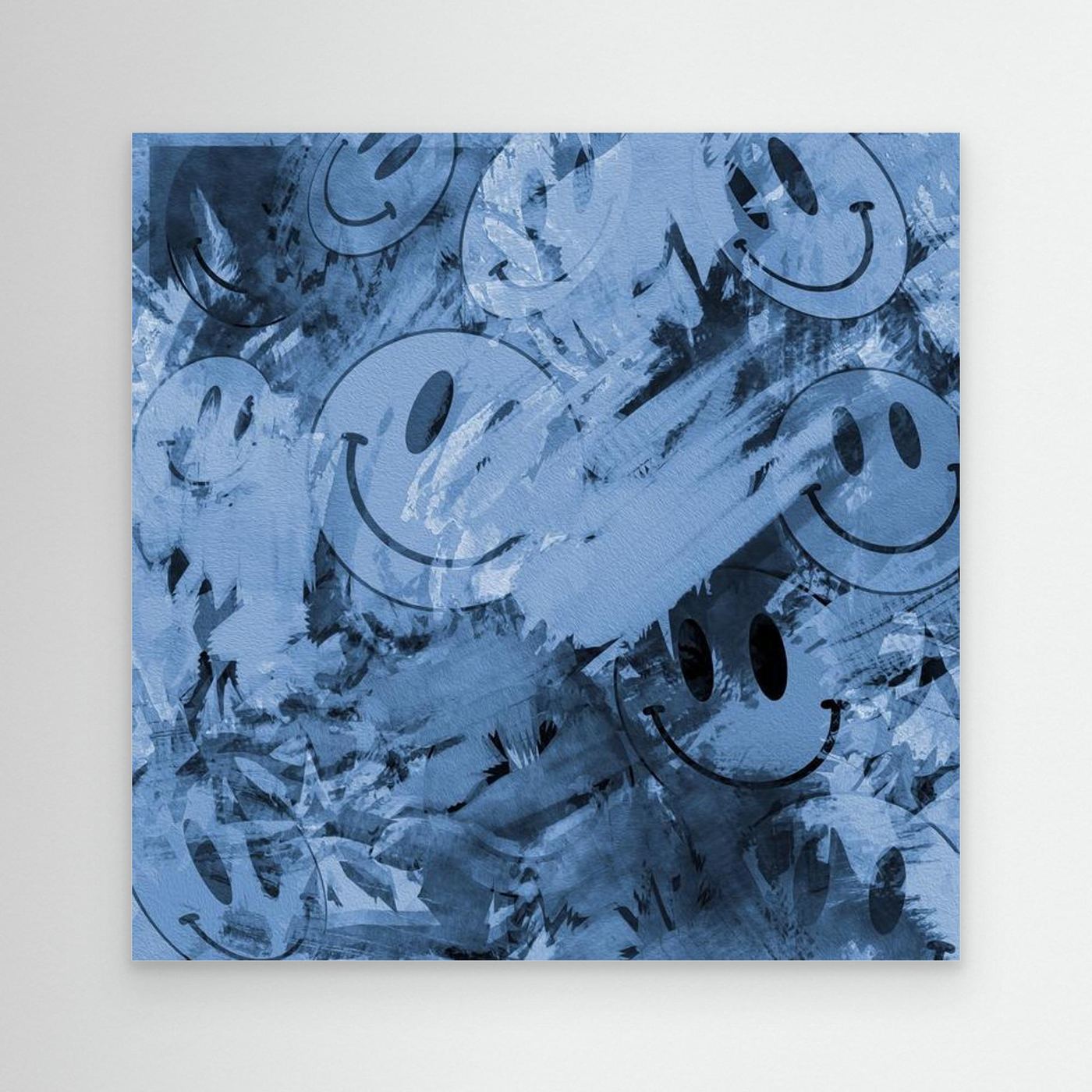 PEEK A BOO 2 'Blue' by WalkinHISlight.art - Fine Art Canvas