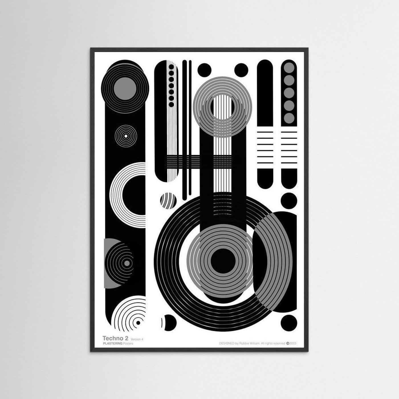 TECHNO 2 - V4 by WalkinHISlight.art - Fine Art Printed Posters