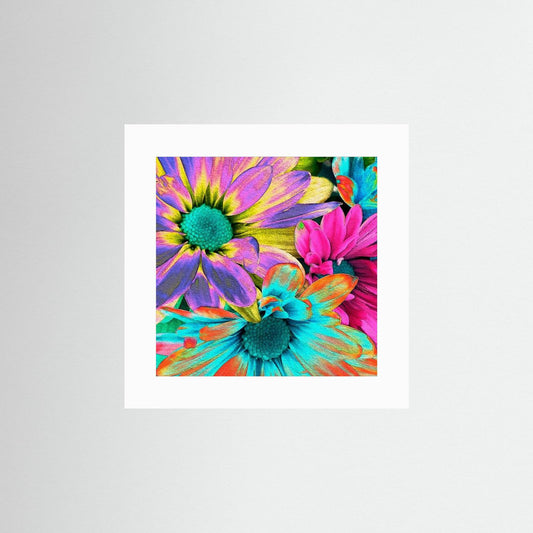 RAINBOW DAISIES 2 by WalkinHISlight.art - Fine Art Prints