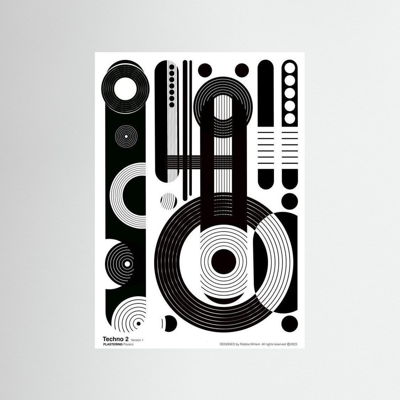 TECHNO 2 - V1 by WalkinHISlight.art - Fine Art Printed Posters 