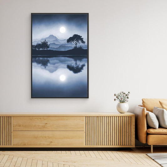 BLUE MOON  by WalkinHISlight.art - Fine Art Canvases