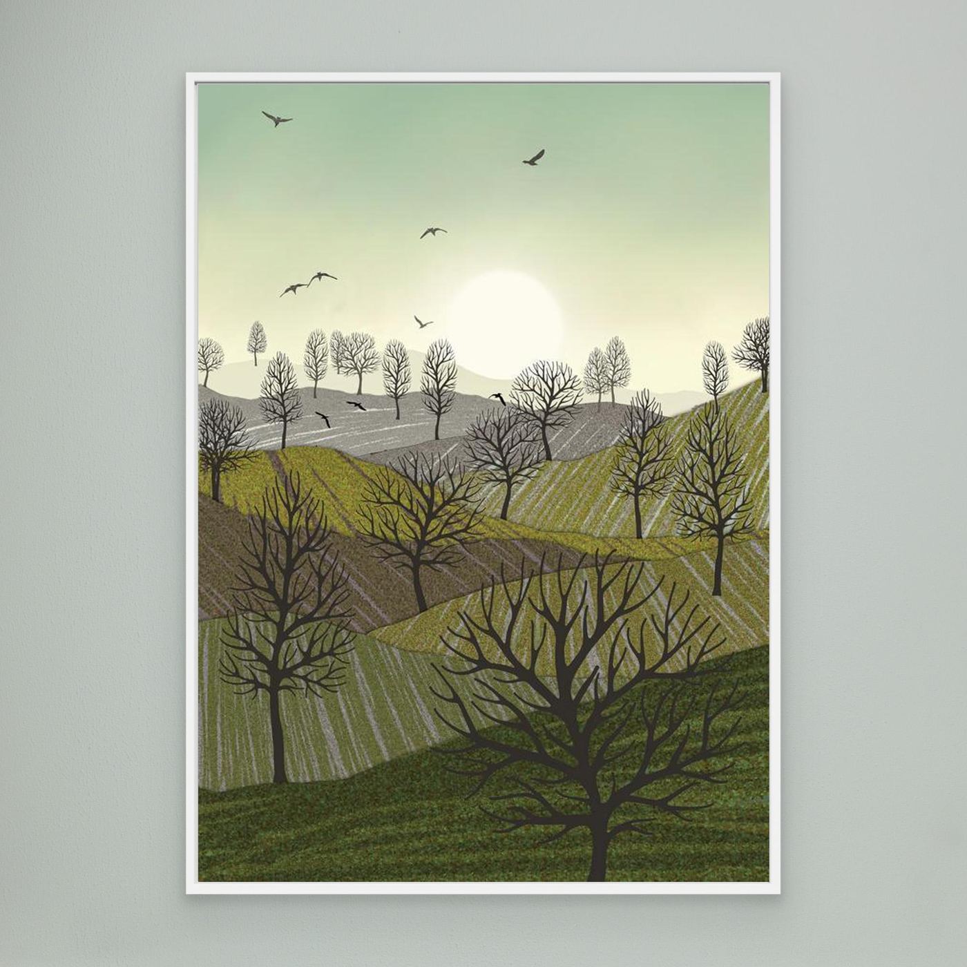 OVER THE HILLS  by WalkinHISlight.art - Fine Art Canvases