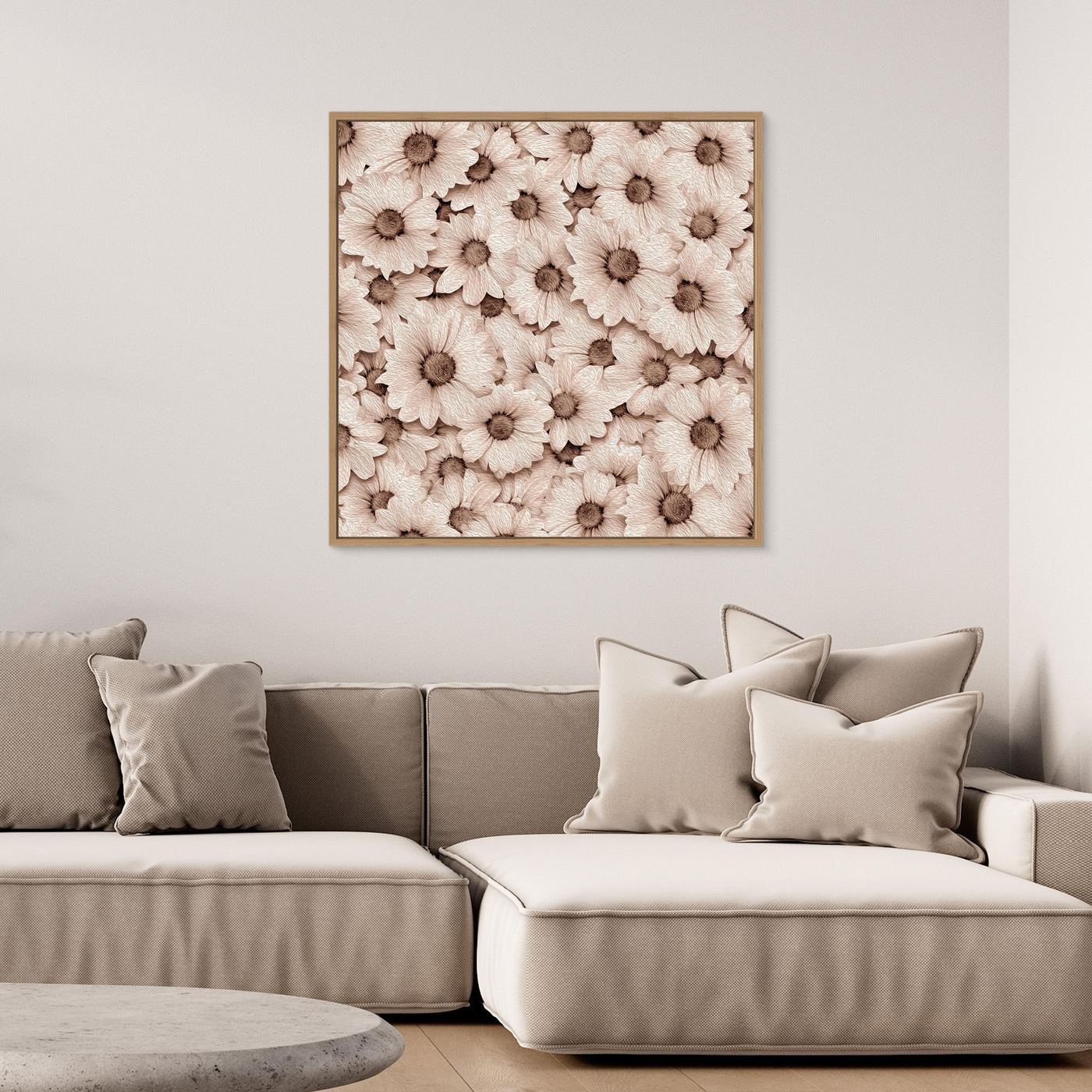 CROWDED DAISIES  by WalkinHISlight.art - Fine Art Canvases