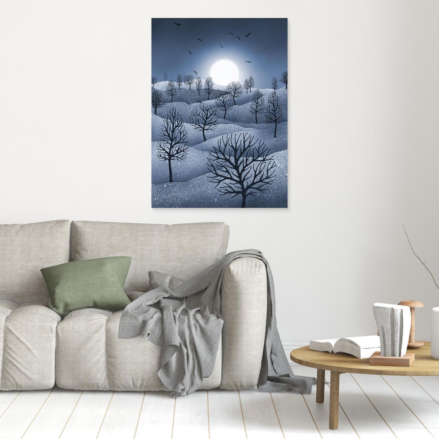WINTER SPARKLE 'Blue'  by WalkinHISlight.art - Fine Art Canvases