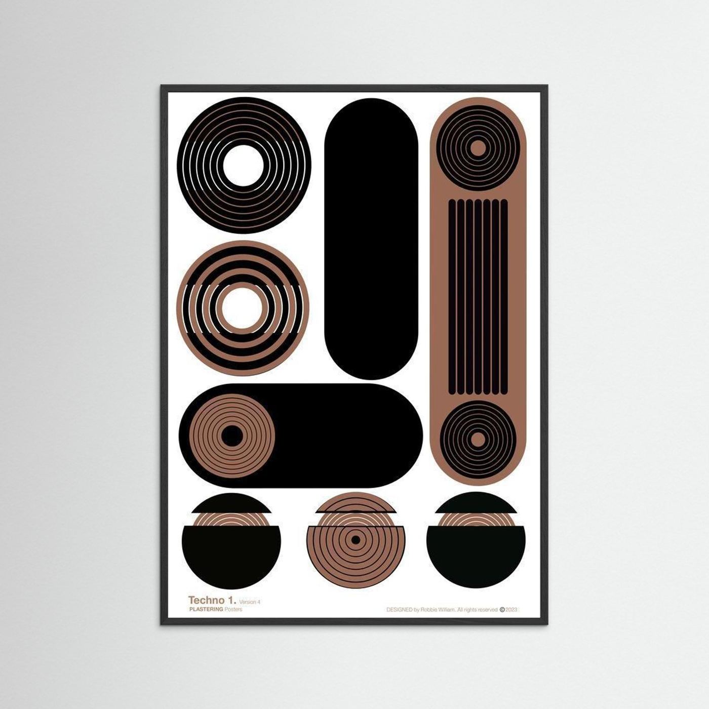 TECHNO 1 - V4 by WalkinHISlight.art - Fine Art Printed Posters