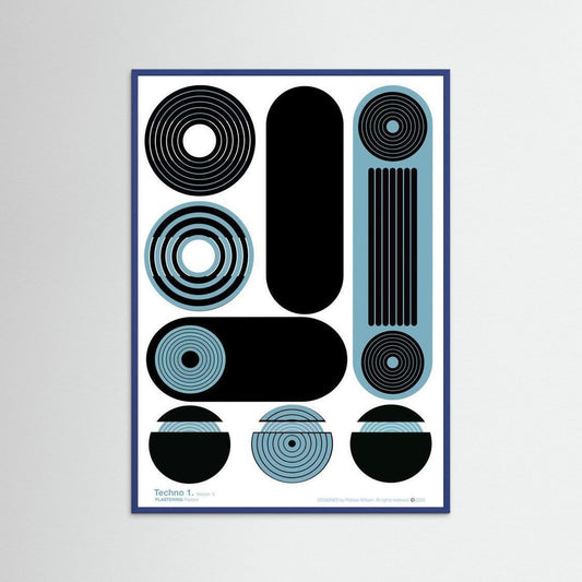 TECHNO 1 - V3 by WalkinHISlight.art - Fine Printed Posters